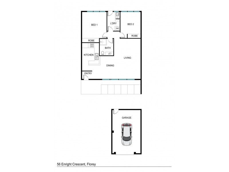 56 Enright Crescent, Florey ACT 2615 Floorplan