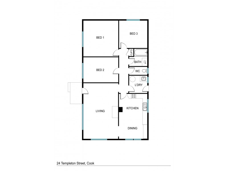 24 Templeton Street, Cook ACT 2614 Floorplan