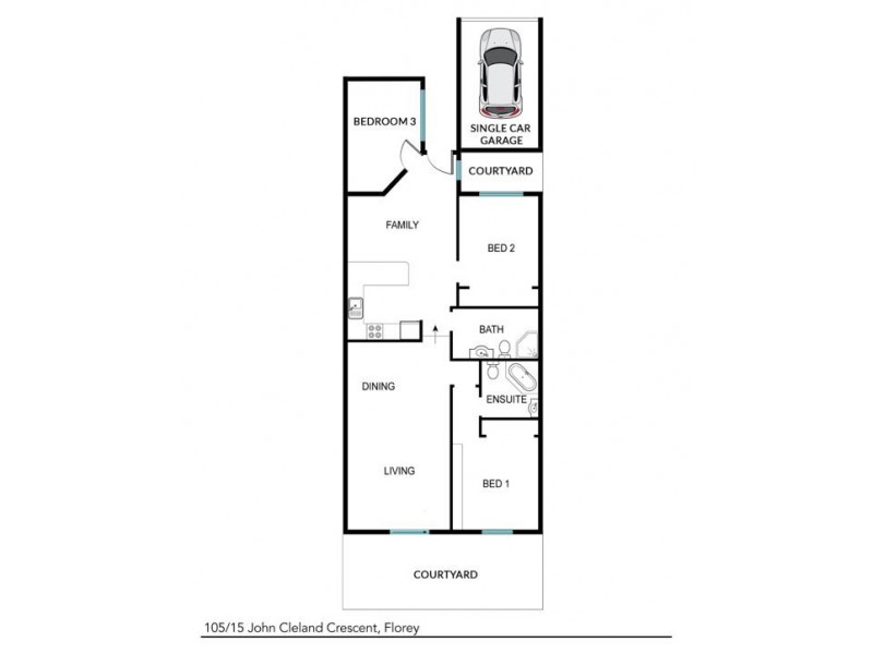 105/15 John Cleland Crescent, Florey ACT 2615 Floorplan