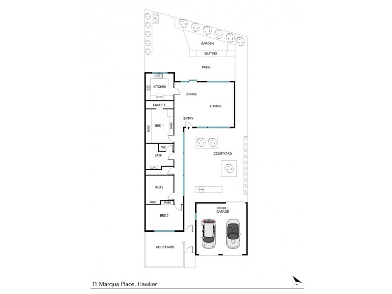 11 Marqua Place, Hawker ACT 2614 Floorplan