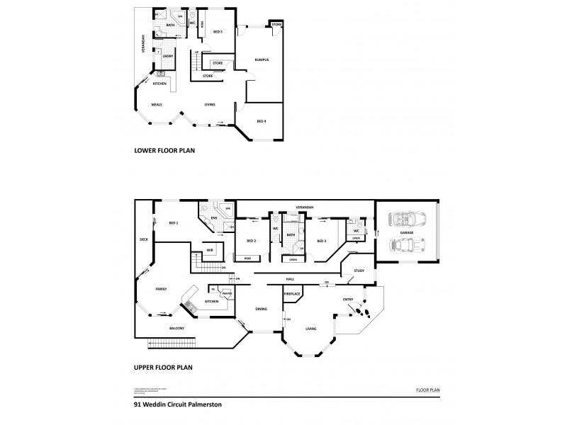 91 Weddin Circuit, Palmerston ACT 2913 Floorplan