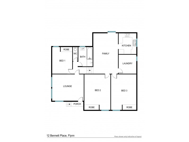12 Bennett Place, Flynn ACT 2615 Floorplan