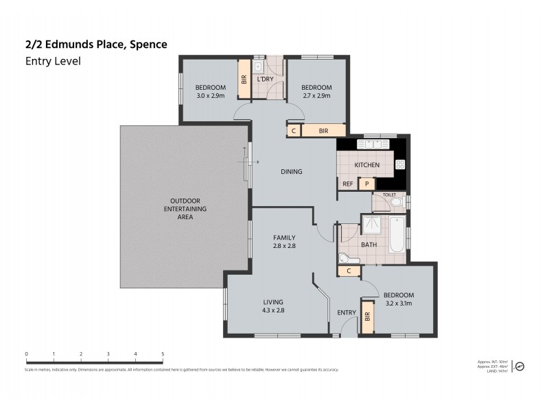 2/2 Edmunds Place, Spence ACT 2615 Floorplan