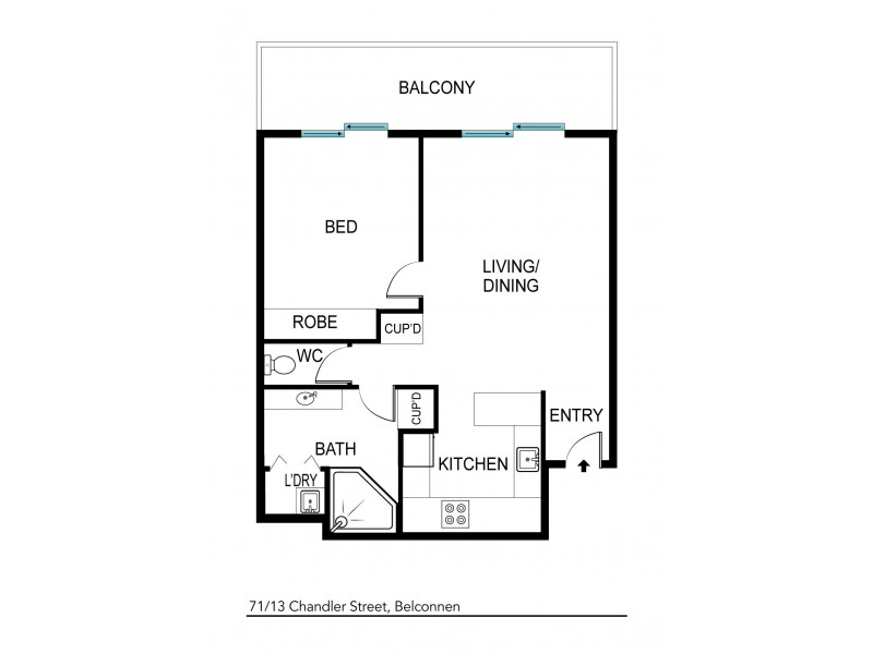 71/13 Chandler Street, Belconnen ACT 2617 Floorplan