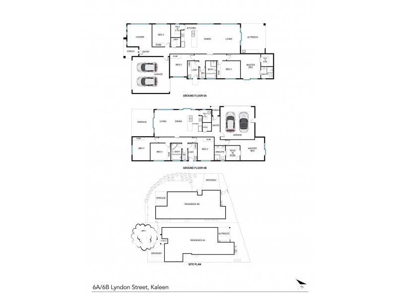 6A and 6B Lyndon Street, Kaleen ACT 2617 Floorplan