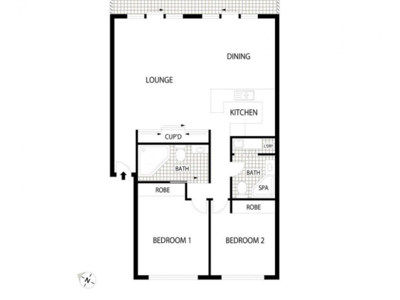 39A/17 Chandler Street, Belconnen ACT 2617 Floorplan
