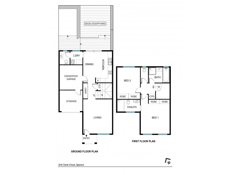 3/6 Clark Close, Spence ACT 2615 Floorplan