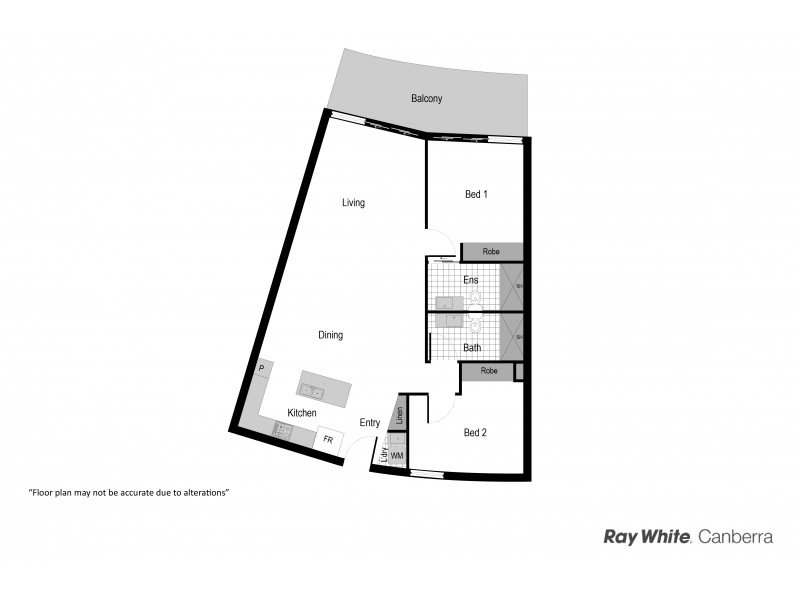 1016/240 Bunda Street, City ACT 2601 Floorplan