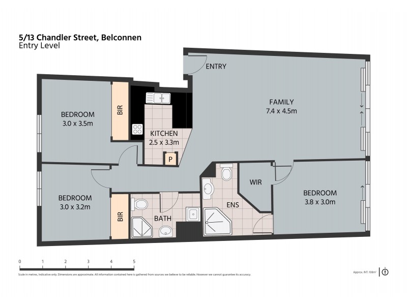 5/13 Chandler Street, Belconnen ACT 2617 Floorplan
