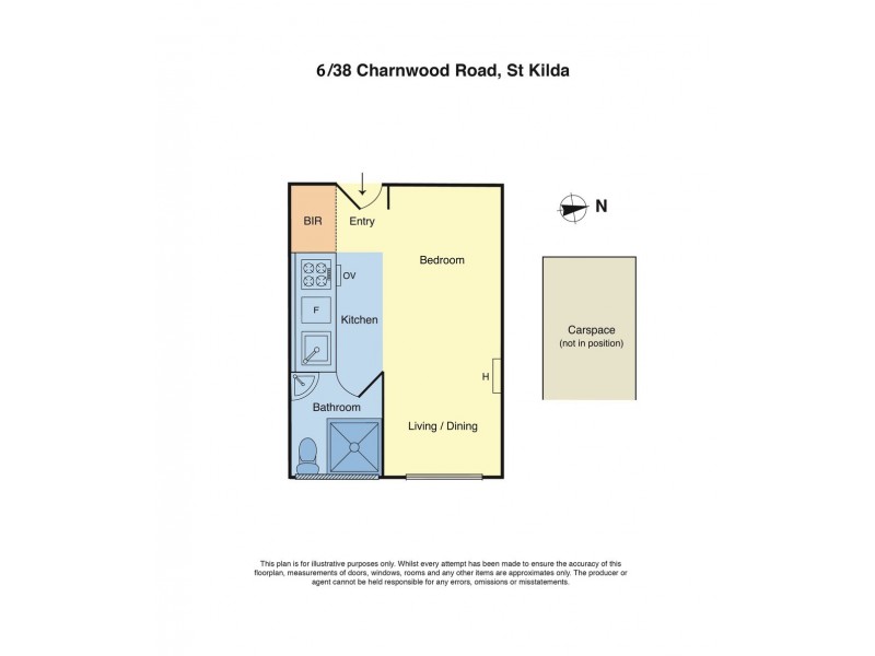 6/38 Charnwood Road, St Kilda VIC 3182 Floorplan