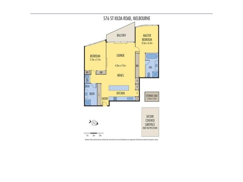 203/576-578 St Kilda Road, Melbourne VIC 3004 Floorplan