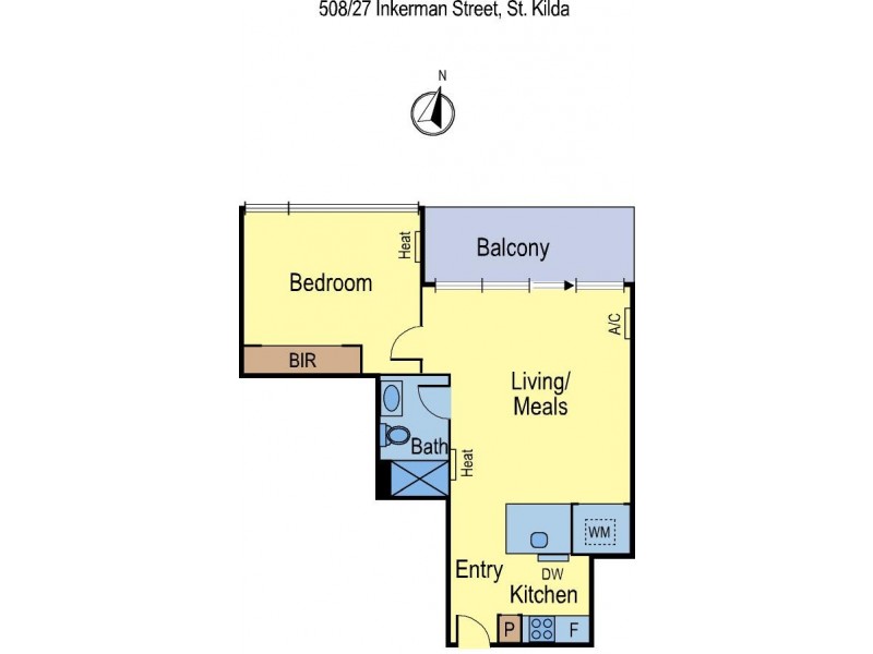 508A/33 Inkerman Street, St Kilda VIC 3182 Floorplan