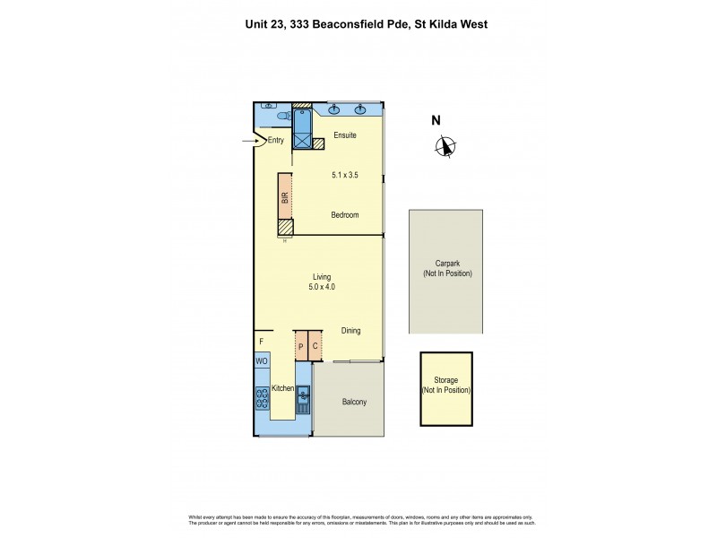 23/333 Beaconsfield Parade, St Kilda West VIC 3182 Floorplan