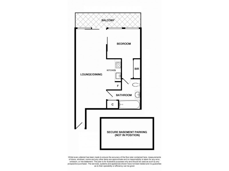 1805/8 Dorcas Street, Melbourne VIC 3004 Floorplan