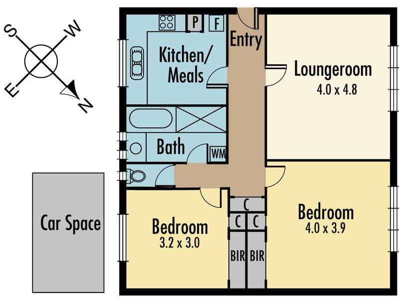 13/37 Tennyson Street, Elwood VIC 3184 Floorplan