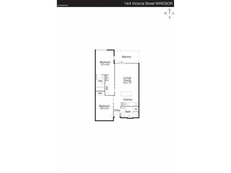 14/4 Victoria Street, Prahran VIC 3181 Floorplan