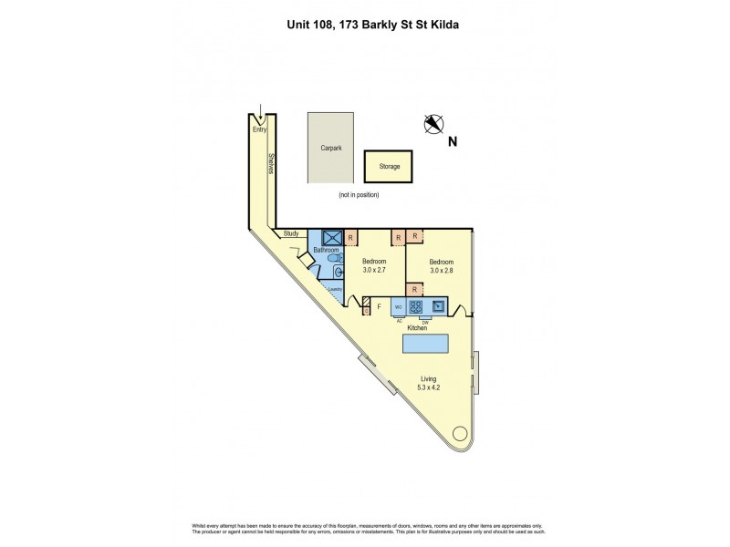 108/173-177 Barkly Street, St Kilda VIC 3182 Floorplan