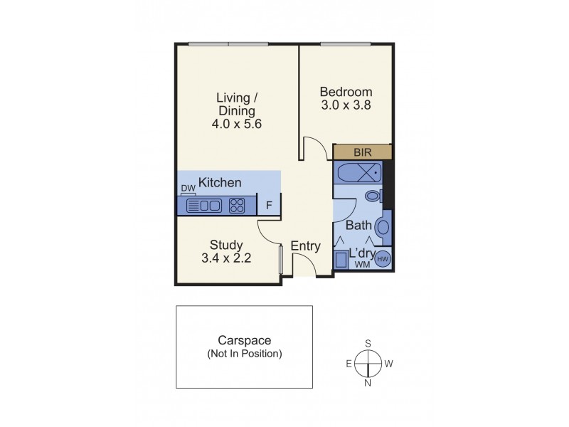 403/610 St Kilda Road, Melbourne VIC 3004 Floorplan