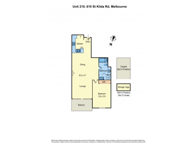 210/610 St Kilda Road, Melbourne VIC 3004 Floorplan