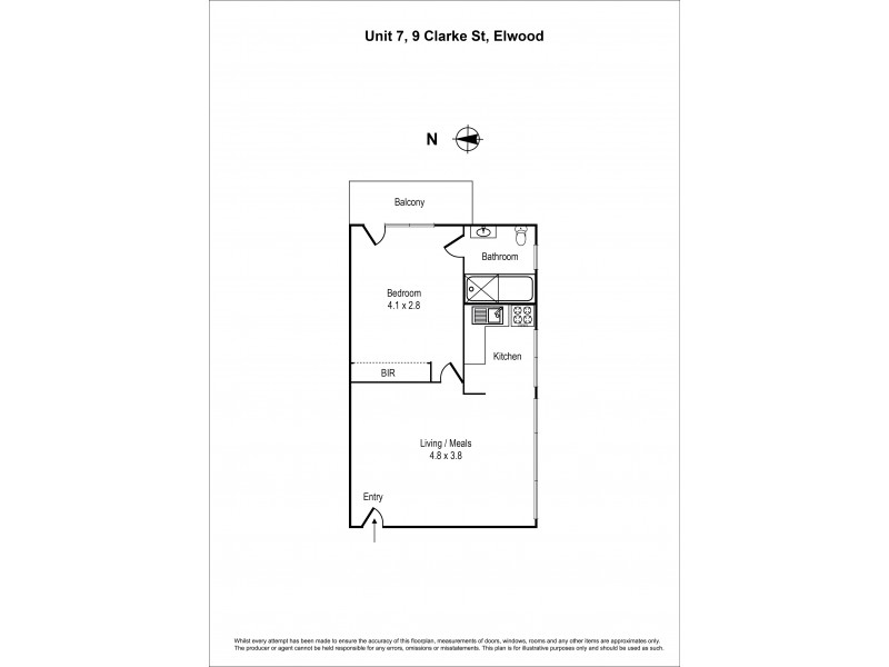 7/9 Clarke Street, Elwood VIC 3184 Floorplan