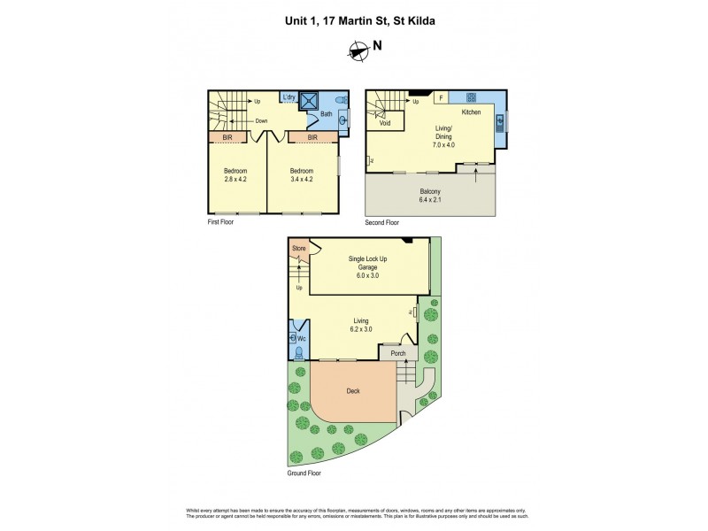 1/17 Martin Street, St Kilda VIC 3182 Floorplan