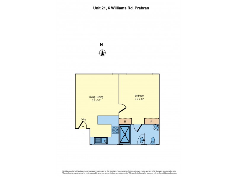 21/6 Williams Road, Prahran VIC 3181 Floorplan