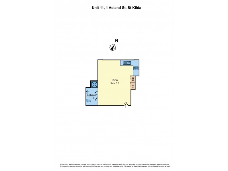 11/1 Acland Street, St Kilda VIC 3182 Floorplan