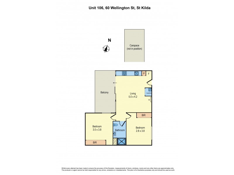 106/60 Wellington Street, St Kilda VIC 3182 Floorplan