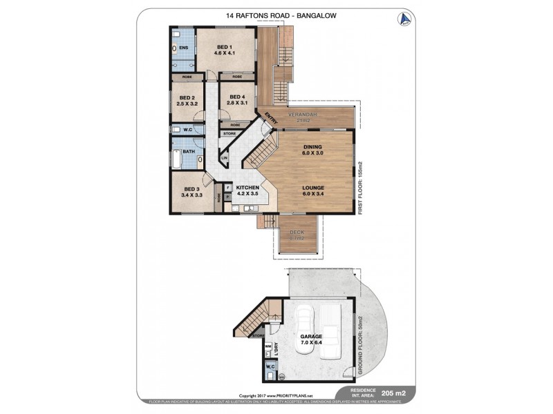 14 Raftons Road, Bangalow NSW 2479 Floorplan