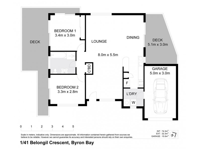 1/41 Belongil Crescent, Byron Bay NSW 2481 Floorplan