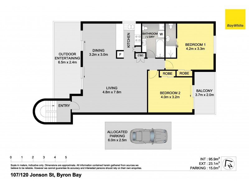 7/120 Jonson Street, Byron Bay NSW 2481 Floorplan