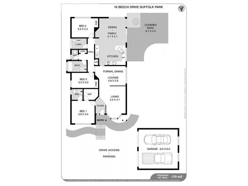 16 Beech Drive, Suffolk Park NSW 2481 Floorplan
