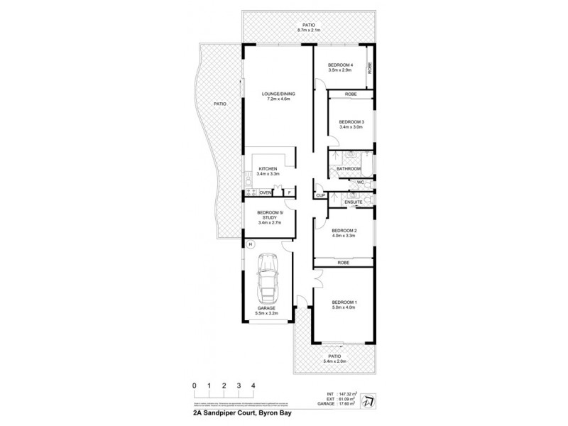 2A Sandpiper Court, Byron Bay NSW 2481 Floorplan