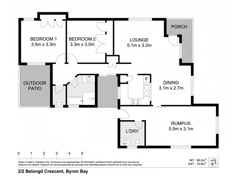 2/2 Belongil Crescent, Byron Bay NSW 2481 Floorplan