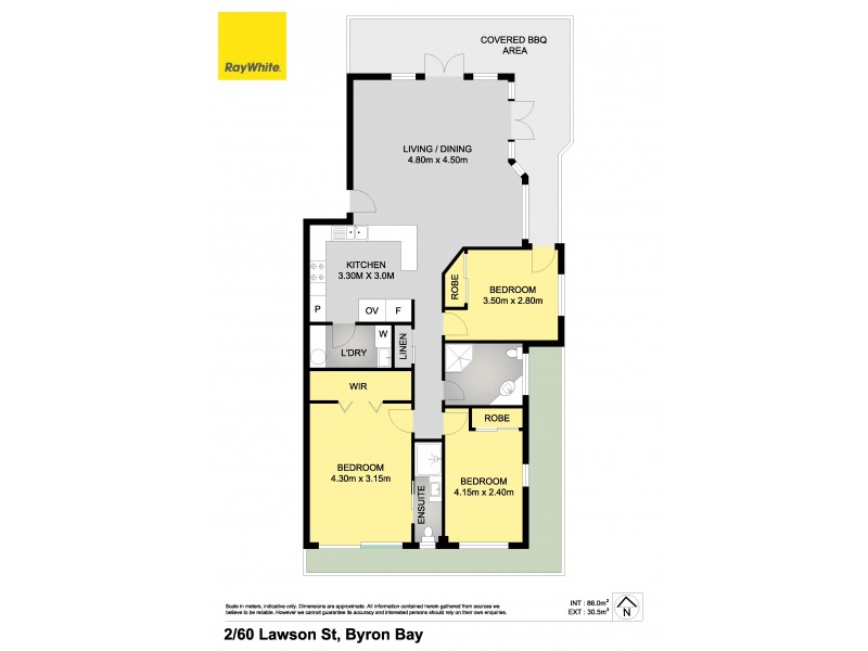 2/60 Lawson Street, Byron Bay NSW 2481 Floorplan