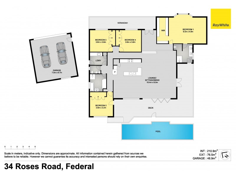 34 Roses Road, Federal NSW 2480 Floorplan