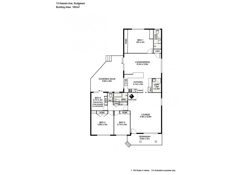13 Kewalo Avenue, Budgewoi NSW 2262 Floorplan
