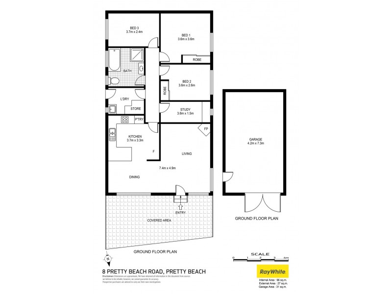 8 Pretty Beach Road, Pretty Beach NSW 2257 Floorplan