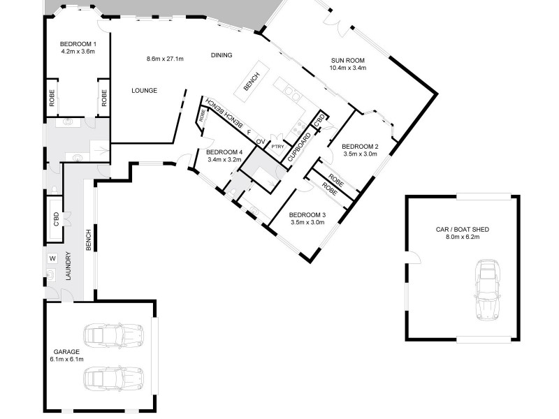 107 Witonga Drive, Yamba NSW 2464 Floorplan