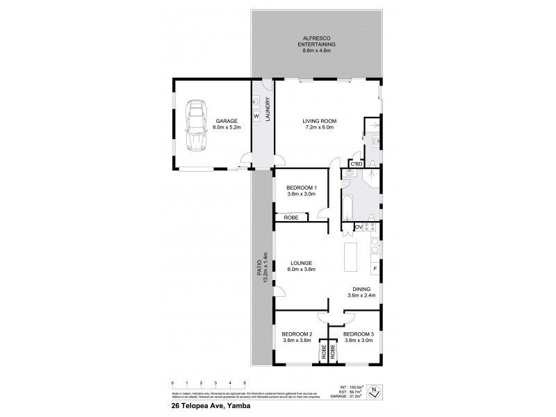 26 Telopea Avenue, Yamba NSW 2464 Floorplan