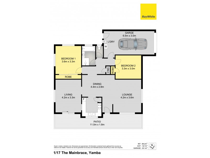 1/17 The Mainbrace, Yamba NSW 2464 Floorplan