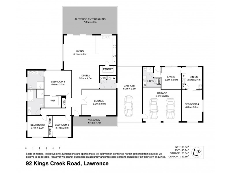 92 Kings Creek Road, Lawrence NSW 2460 Floorplan