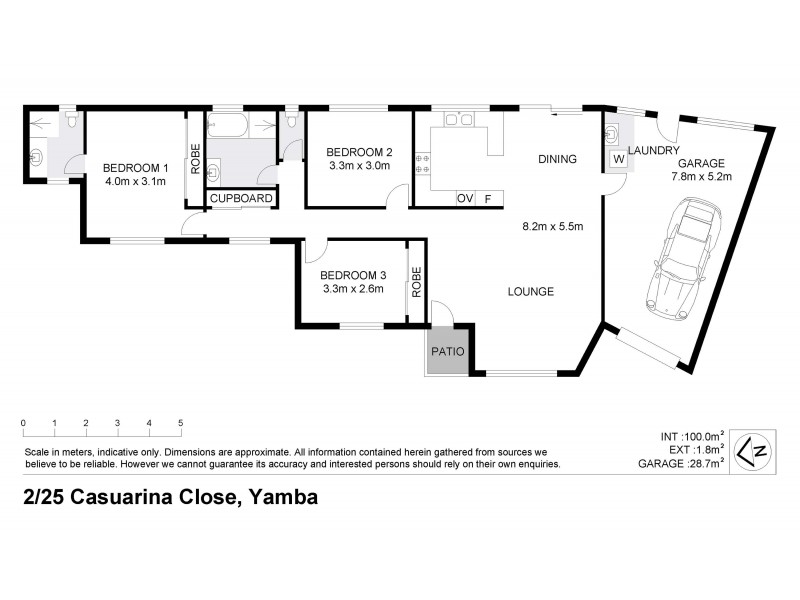 2/25 Casuarina Close, Yamba NSW 2464 Floorplan