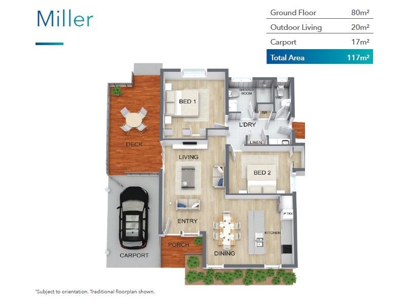 67/36 Golding Street, Yamba NSW 2464 Floorplan