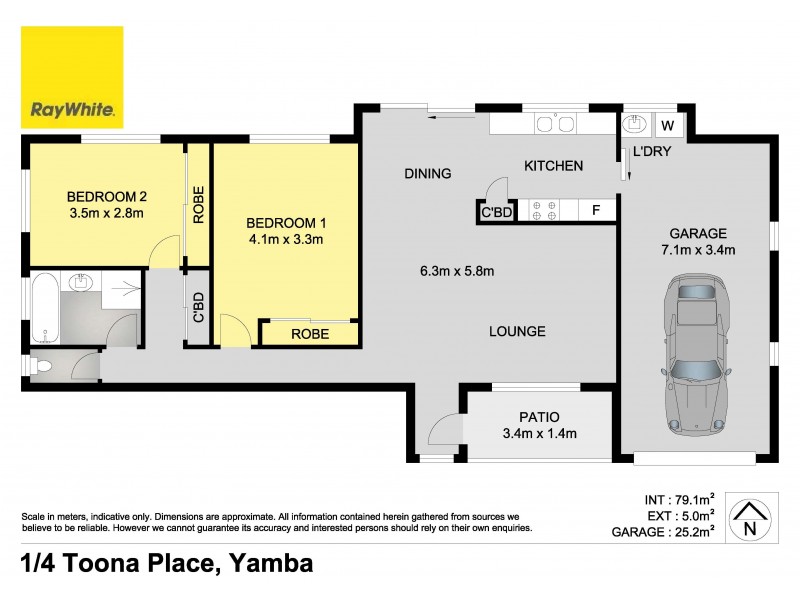1/4 Toona Place, Yamba NSW 2464 Floorplan