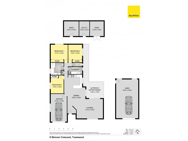 9 Skinner Crescent, Townsend NSW 2463 Floorplan