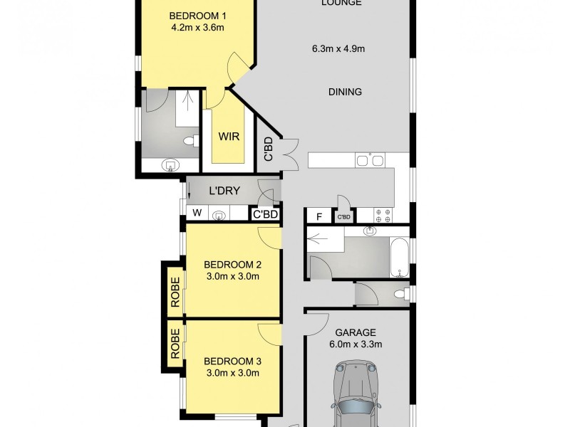 6A Tom Thumb Place, Yamba NSW 2464 Floorplan