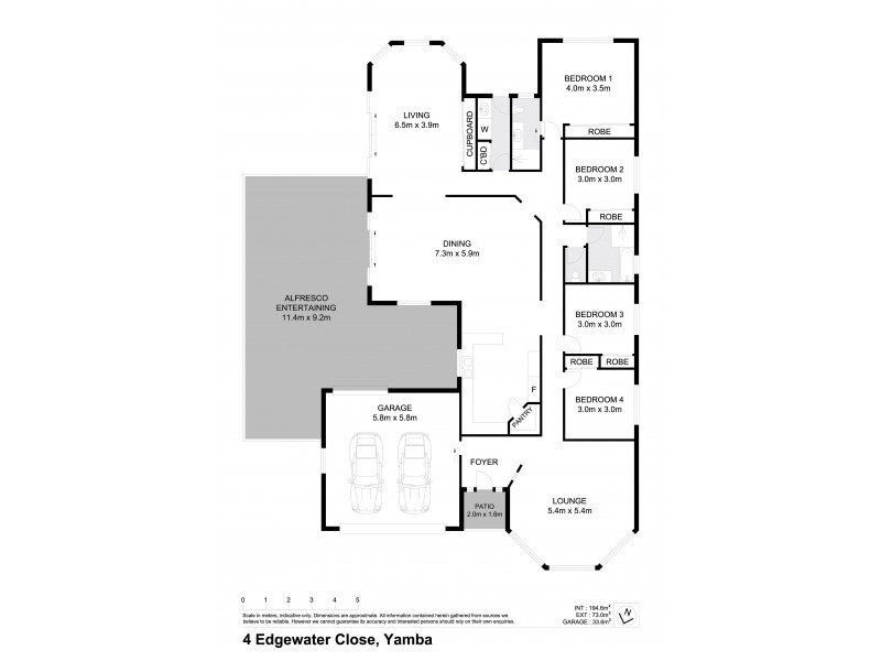 4 Edgewater Close, Yamba NSW 2464 Floorplan