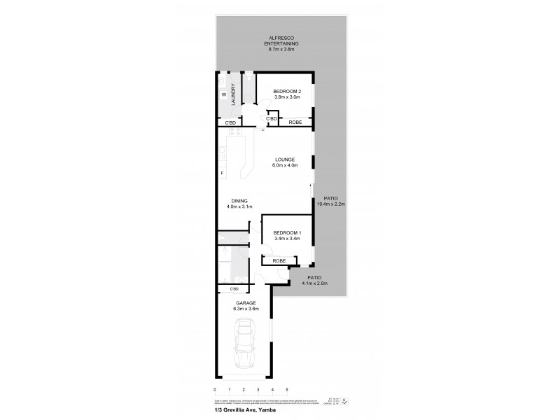3A Grevillia Avenue, Yamba NSW 2464 Floorplan