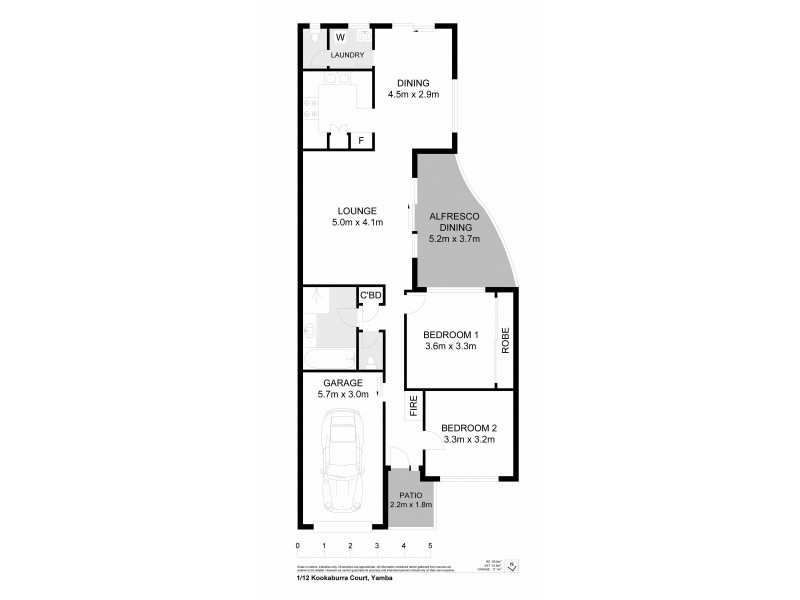 1/12 Kookaburra Court, Yamba NSW 2464 Floorplan